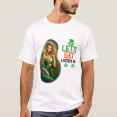 Laten we blij worden - Groen Bier en Cheer T-shirt (Voorkant)