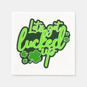Laten we blij zijn met de grappige St. Patrick's D Servet