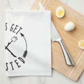 Laten we blij zijn met een prettige zomervakantie theedoek (Quarter Fold)