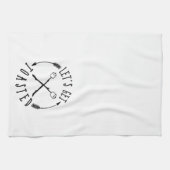 Laten we blij zijn met een prettige zomervakantie theedoek (Horizontaal)