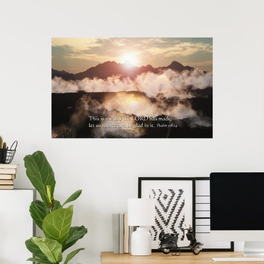 Laten we blij zijn poster (Thuiskantoor)