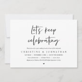 Laten we blijven vieren, na het huwelijk brunch in kaart (Voorkant)