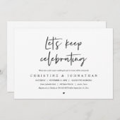 Laten we blijven vieren, na het huwelijk brunch in kaart (Voorkant / Achterkant)