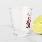 Laten we blitzened drink rendieren kerst shot glas (Links)