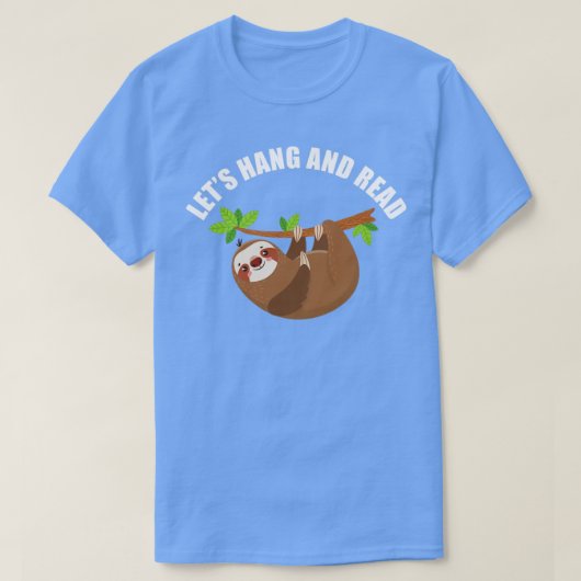 Laten we boeken ophangen en lezen t-shirt (Design voorkant)