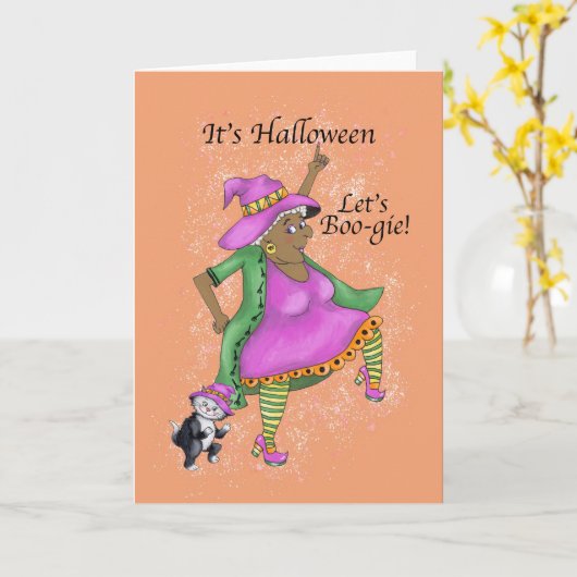 Laten we Boo-gie Kaart (Gele Bloem)