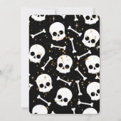 Laten we Boogie! Black & Gold Disco Halloween fees Kaart (Achterkant)