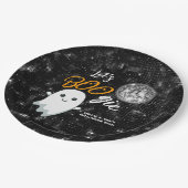 Laten we BOOgie Disco Halloween Papieren Bordje (Gekanteld)