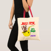 Laten we boogie op Jazz Fest Tote Bag (Voorkant (product))