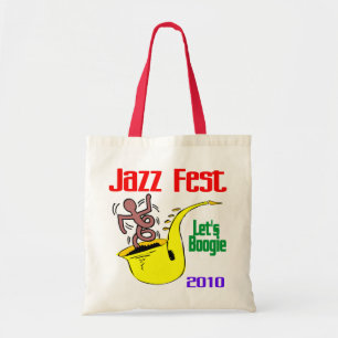 Laten we boogie op Jazz Fest Tote Bag