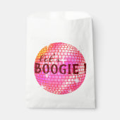 Laten we Boogie! Roze Disco ball Bedankzakje (Voorkant)