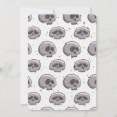 Laten we Boogie Skeletons Dance Disco Halloween Pa Kaart (Achterkant)