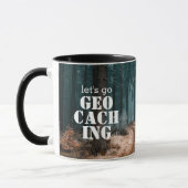 Laten we Bossen en geocacher-cadeautjes meenemen Mok (Links)