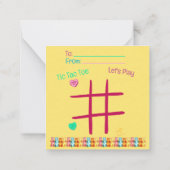 Laten we Boter, Kaas en Eieren Valentijn spelen Notitiekaartje (Achterkant)