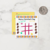 Laten we Boter, Kaas en Eieren Valentijn spelen Notitiekaartje (Voorkant / Achterkant in situ)