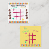 Laten we Boter, Kaas en Eieren Valentijn spelen Notitiekaartje (Voorkant / Achterkant)