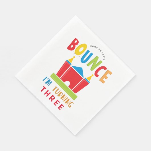 Laten we Bounce Verjaardag Party servetten (Hoek)