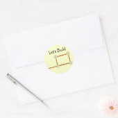 Laten we bouwen ronde sticker (Envelop)