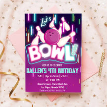 Laten we Bowl Bowling Birthday Party