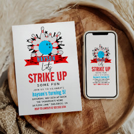 Laten we bowlen! Leuke Kinder 5e Verjaardag Party Kaart