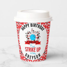 Laten we bowlen! Leuke Kinder 5e Verjaardag Party Papieren Bekers