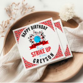 Laten we bowlen! Leuke Kinder 5e Verjaardag Party Servet