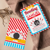 Laten we Bowling Birthday Party Invitation gaan Kaart