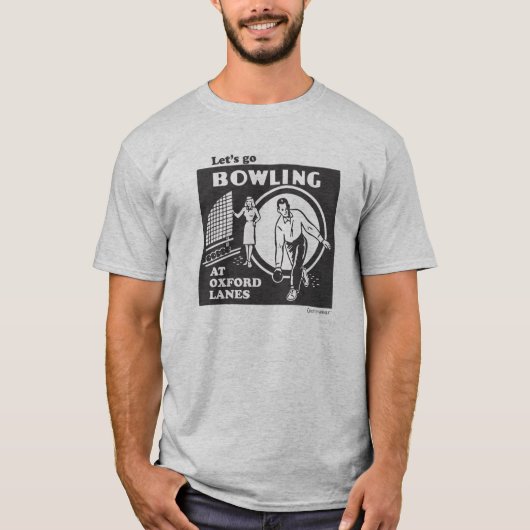 Laten we Bowling gaan bij Oxford Lanes - Dearborn  T-shirt (Voorkant)