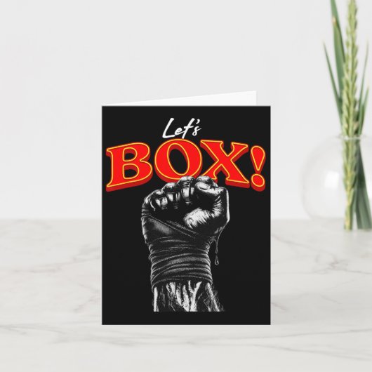 Laten we boxen kaart (Voorkant)