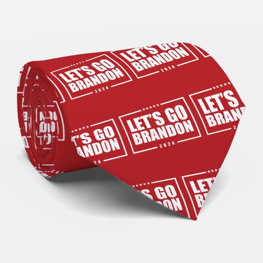 Laten we Brandon 2024 gaan Stropdas (Opgerold)