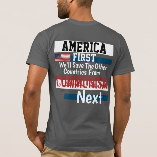 Laten we Brandon America First T-Shirt gaan (Achterkant)
