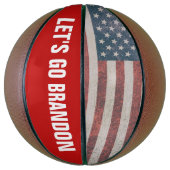 LATEN WE BRANDON AMERICAN FLAG BASKETBALL GAAN BASKETBAL (Verticaal)