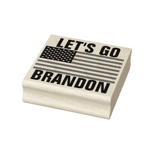 LATEN WE BRANDON (ANTI-BIDEN) RUBBER STEMP GAAN RUBBERSTEMPEL (Stempel)