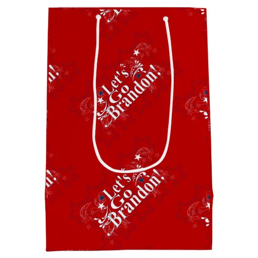 Laten we Brandon Bandana Gift Bag gaan halen Medium Cadeauzakje (Achterkant)