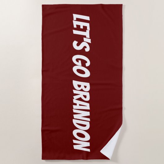 LATEN WE BRANDON Beach Towels GAAN Strandlaken (Voorkant)
