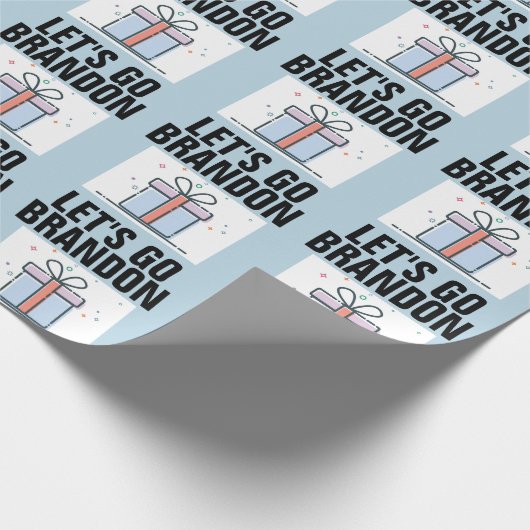 LATEN WE BRANDON BIRTHDAY Wrapping Paper GAAN Cadeaupapier (Hoek)