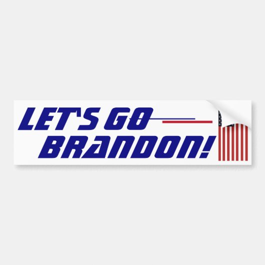 Laten we Brandon Bumpersticker gaan (Voorkant)
