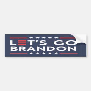 LATEN WE BRANDON Campaign Slogan Style GAAN MAKEN  Bumpersticker