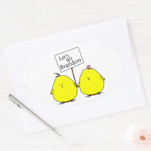 Laten we Brandon Chicks Sticker gaan