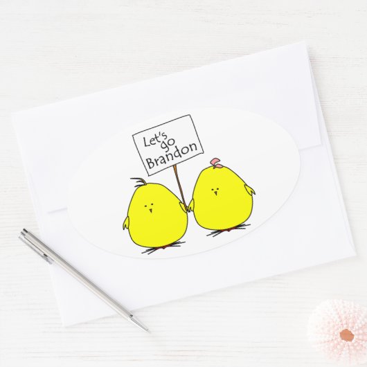 Laten we Brandon Chicks Sticker gaan (Envelop)