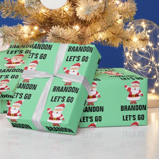 LATEN WE BRANDON CHRISTMAS SANTA GAAN  CADEAUPAPIER (Feestdagen)