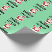 LATEN WE BRANDON CHRISTMAS SANTA GAAN  CADEAUPAPIER (Hoek)