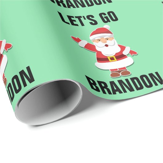 LATEN WE BRANDON CHRISTMAS SANTA GAAN CADEAUPAPIER (Rol Hoek)