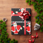LATEN WE BRANDON CHRISTMAS SANTA Wrapping Paper GA Cadeaupapier<br><div class="desc">LATEN WE BRANDON CHRISTMAS WRAPPING PAPER GAAN</div>
