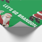 LATEN WE BRANDON CHRISTMAS SANTA Wrapping Paper GA Cadeaupapier (Hoek)