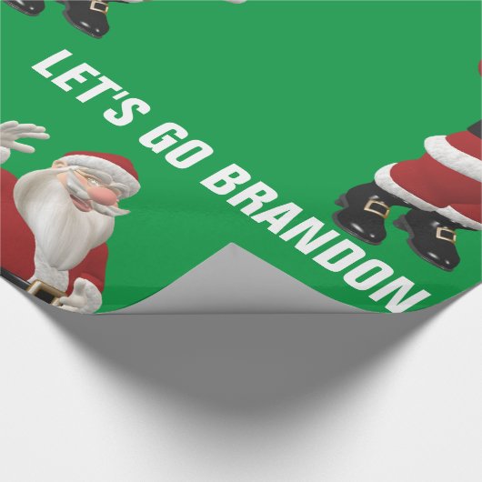 LATEN WE BRANDON CHRISTMAS SANTA Wrapping Paper GA Cadeaupapier (Hoek)