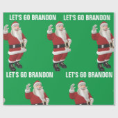 LATEN WE BRANDON CHRISTMAS SANTA Wrapping Paper GA Cadeaupapier (Vlak)