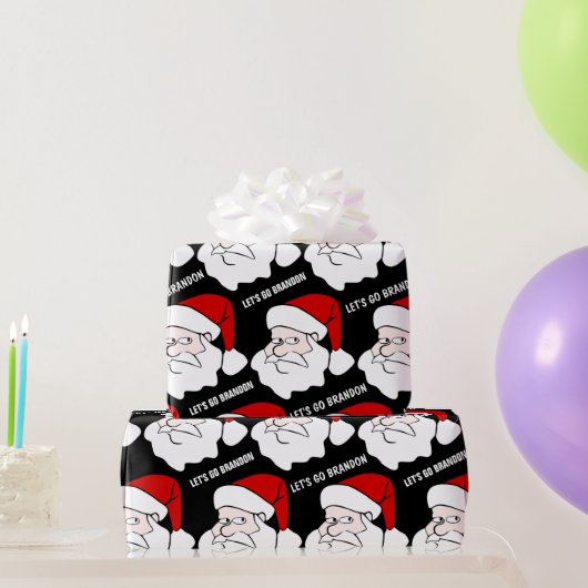 LATEN WE BRANDON CHRISTMAS SANTA Wrapping Paper GA Cadeaupapier (Feestgeschenken)
