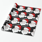 LATEN WE BRANDON CHRISTMAS SANTA Wrapping Paper GA Cadeaupapier (Uitgerold)