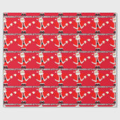 LATEN WE BRANDON CHRISTMAS SANTA Wrapping Paper GA Cadeaupapier (Vlak)